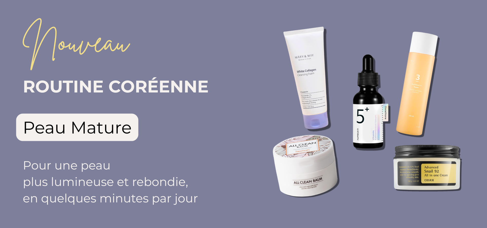 Routine Coreenne Peau Mature Banniere