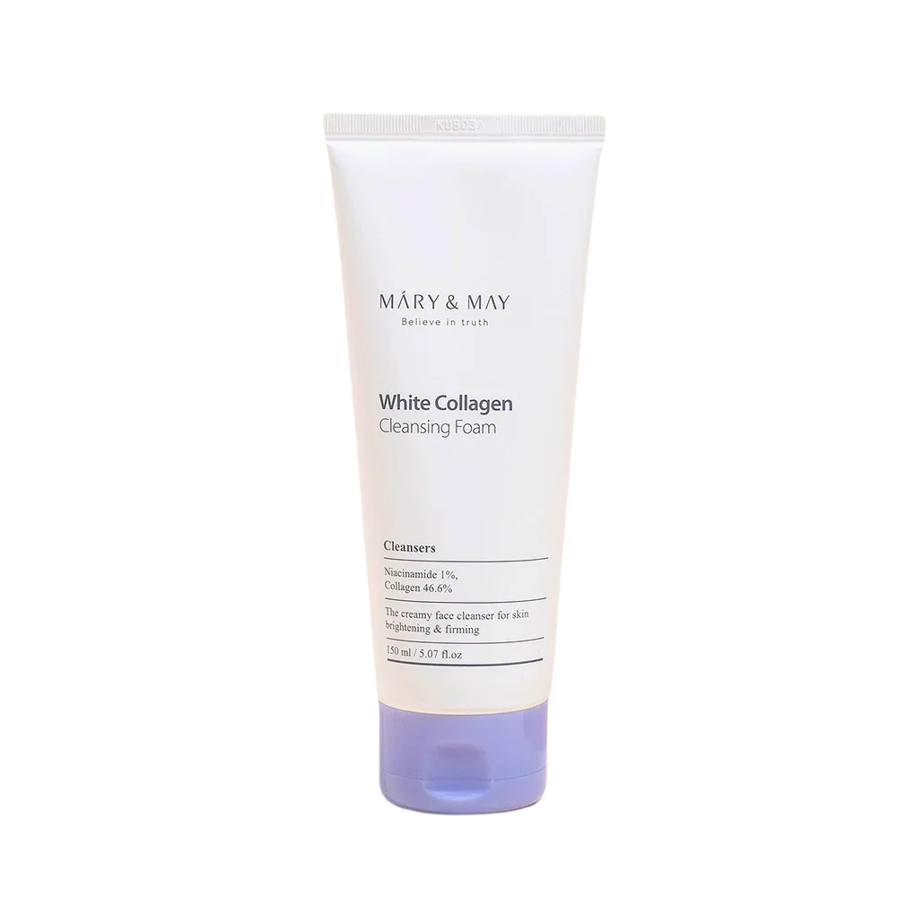mary and may white collagen cleansing foam arisu beauty
