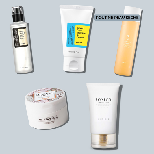 Routine coréenne Peau sèche