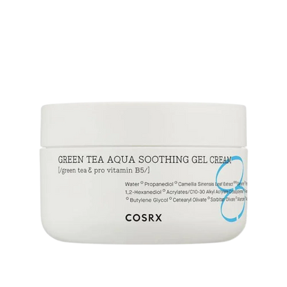 skincare coreenne  k beauty cosrx green tea aqua soothing gel cream creme hydratante