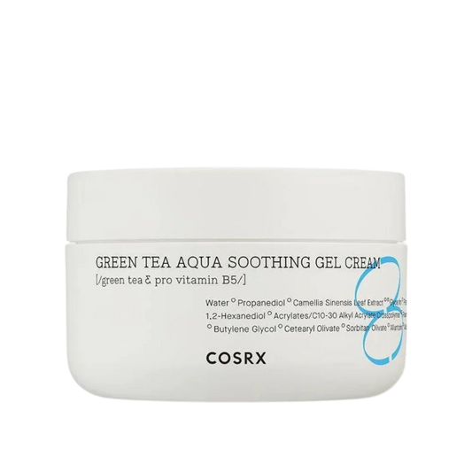 skincare coreenne  k beauty cosrx green tea aqua soothing gel cream creme hydratante