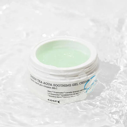 skincare coreenne  k beauty cosrx green tea aqua soothing gel cream creme hydratante